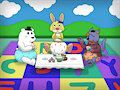 Dads Trio (Tea party edition) by ClassyBunneePlush