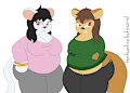 Fursona Priscilla and Nihon by TentsOnFire