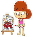 Ollie Allen Shows a Picture of Mighty Pups Marshall by ToonDisneyXD2009