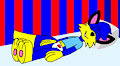Alex the Fox Sleeping in the Crib by CartoonFoxArt2002