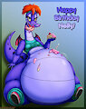 [ART STREAM]  Nelly the Dragon - Birthday! by Viro