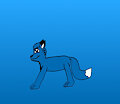 Feral Keld the Royal Blue Fox by TerryTheBlueFox