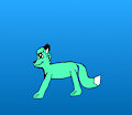 Feral Sigbjörn the Turquoise Fox by TerryTheBlueFox