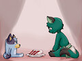 Birthday with Bluey by pamperedyote