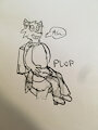 Cherry Wolf taking a huge poop by OmegaAllershausen