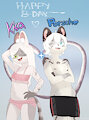 Happy birthday Kisa and Porsche by glimfox