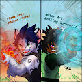 Fire & Water Combo Attack by SinisterSlyFox