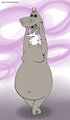 Jewel Hippo by jenfoxworth