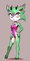 [C] Swimsuit Clove the Pronghorn by MykeGreywolf