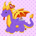 Spyro Beanie Baby by dandyliondreamer