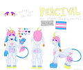 Percival Reference Sheet (personal art) by ChangelingCritter