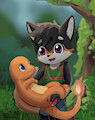 Leo and his Charmander by Leowulf