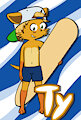 Anthrocon 2025 con badge by Sk8erBoiTy
