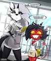 Helluva boss - Loone/Millie - new secretaries by H1DRAW