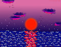 Free Use Ocean Sunset by xOutoftheShadows13x