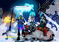 COMMISSION: Cyberpunk girls by Mimy92Sonadow