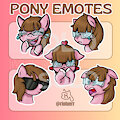 Pony Emotes - Commission Sold by riorioluu