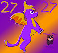 Spyro 27th Anniversary by PrincessTheWolf