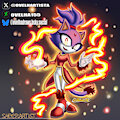 Burning Blaze Fanart by SheepDraws