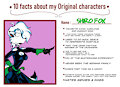 10 OC Facts - SHIRO FOX by RBComics