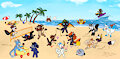“Plush on the beach” By Kaotikjuju by WolfSkoll
