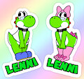 Lenni Badge Art by Nishi