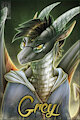 Badge Comish - Grey by TwilightSaint