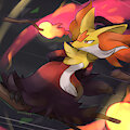 Mega Delphox by LlyanaTherasll