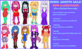 Sonic Adopts Sale- NOW $25USD EACH! by MelSky