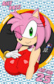 Busty Amy Rose Pin 🦔🍈🍈 by JamesHedgehog