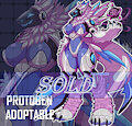 [ADOPTABLE] / Blackhole Shark Protogen by Sheecktor