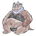 Birthday Rhino by Roadcrewworker