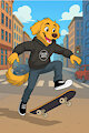 Skakeboarding Golden