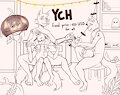 Halloween preparations YCH (open) by TsundereWitch