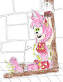 TICKLED AMY ROSE IN STOCKS by Godzilla713