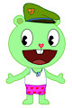 Flippy in white tank top undershirt and A-shirt and different types of boxers (with socks) by pingguolover
