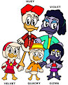 Future Duckburg Family (Huey and Violet/The Saberwings)