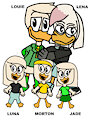 Future Duckburg Family (Dewey and Webby/The De Spells) by DemonFuego48