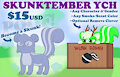 Skunktember YCH - OPEN by tails230