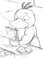 Sketch 421 - Psyduck by WinickLim
