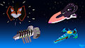 Spaceship-sonas by RebeccaFoxo