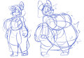 Atlyss Preg Sketches by DreamyHyperPreg