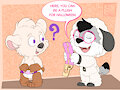 The lamb and the plush, a classical tale by Loupy
