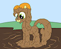 Random pony covered in mud carrot top by mucky