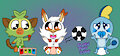 Anthro Baby Galar Starters by ScratchandMeppsFan19