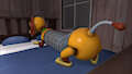 Slinky Making Your Bed by SlinkyDogDays