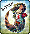 Chibi Badge Comish - Bondi by TwilightSaint