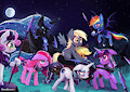 Nightmare Moon Slave Parade by Rosalhymn