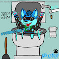 Maxfluff Going Down The Toilet #2 by MaxfluffTheCoonFox2002
