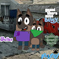 Grand Theft Auto Bluey (Ballas & CGF) by MaxfluffTheCoonFox2002